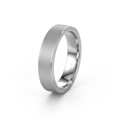 Wedding ring WH0100M15BM 585 white gold ±0.20x0.08 in