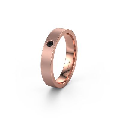 Ehering WH0101L14AM 585 Roségold Schwarz Diamant ±4x1.7 mm