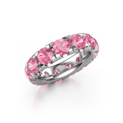 Stackable ring Jackie 5.0 950 platinum pink sapphire 5 mm