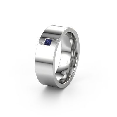 Wedding ring WH2042P 950 platinum sapphire ±0.28x0.09in