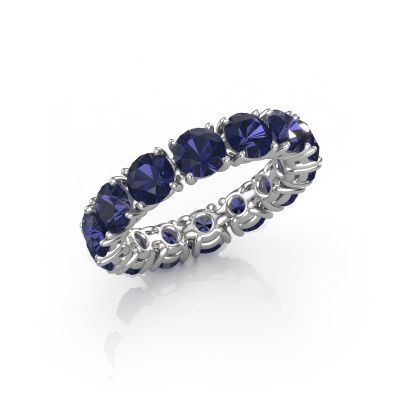 Ring Vivienne 4.7 585 white gold sapphire 4.7 mm