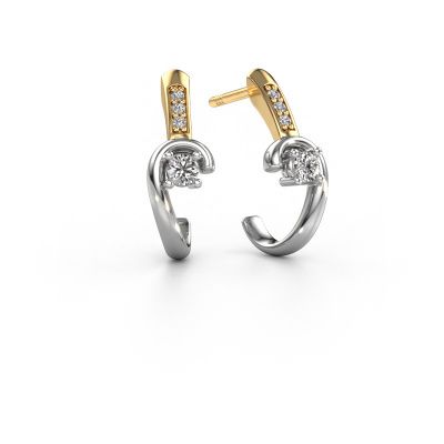 Earrings Ceylin 585 white gold diamond 0.16 crt