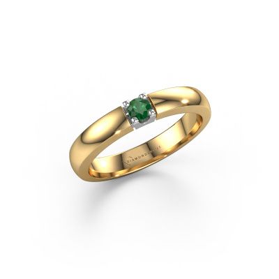 Ring Rianne 1 585 gold emerald 3 mm