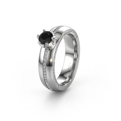 Ehering WH0416L25E 950 Platin Schwarz Diamant ±5x2.6 mm