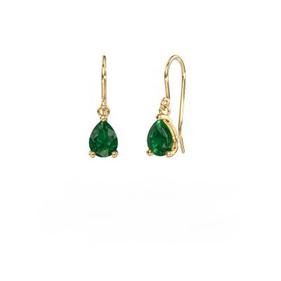 Ohrhänger Laurie PER 1 585 Gold Smaragd 8x6 mm