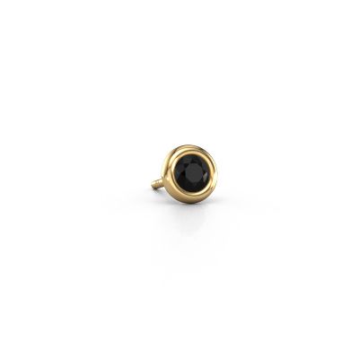 Men's earring Jace 585 gold black diamond 0.30 crt