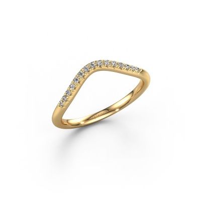 Stackable ring SR10C3H 585 gold lab-grown diamond 0.10 crt