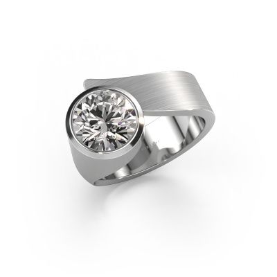 Ring Nakia 585 white gold lab grown diamond 2.00 crt