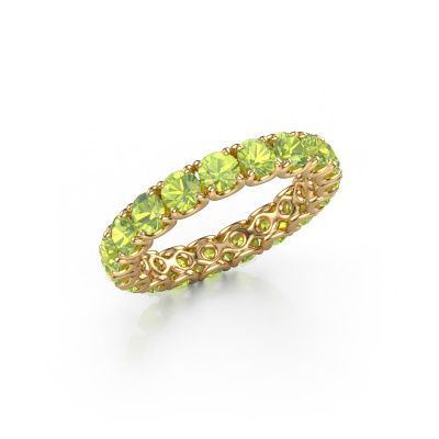 Bague superposable Estee 3.4 585 or jaune péridot 3.4 mm