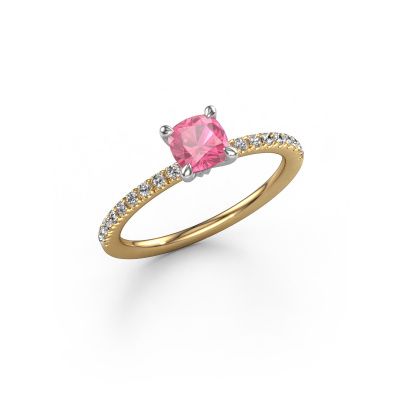 Verlobungsring Crystal CUS 2 585 Gold Pink Saphir 5 mm