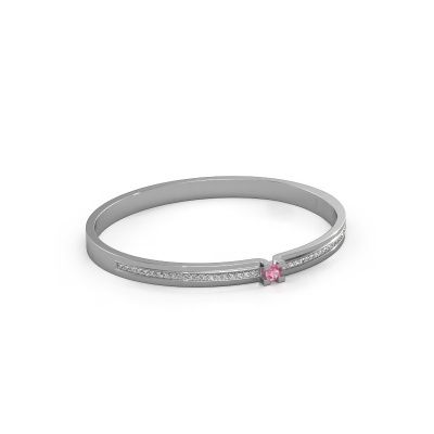 Armband Myrthe 585 Weißgold Pink Saphir 4 mm