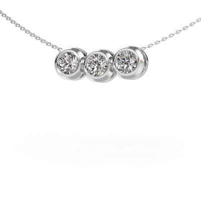 Necklace Kim 3 950 platinum diamond 1.50 crt