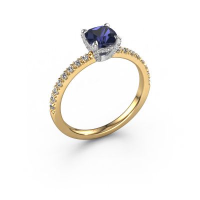 Engagement ring Saskia 1 CUS 585 gold sapphire 5.5 mm