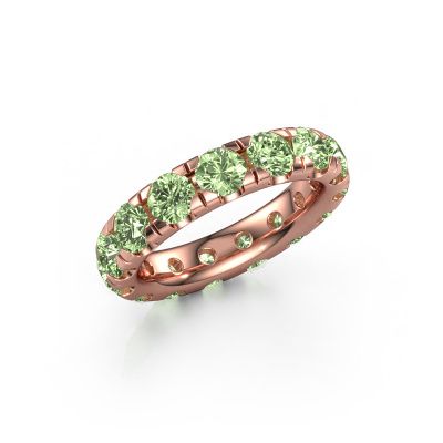 Vorsteckring Jackie 4.2 585 Roségold grüner Labor-Diamant 4.2 mm