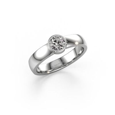 Ring Ise 1 585 white gold lab grown diamond 0.40 crt