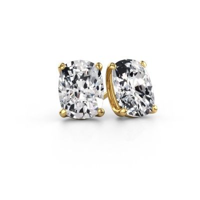 Stud earrings Sam CSH 585 gold lab grown diamond 8.00 crt