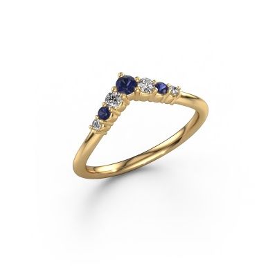 Stacking ring Imani A 585 gold sapphire 2.8 mm