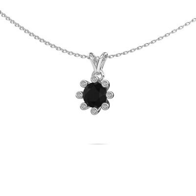 Pendentif Carola 3 585 or blanc diamant noir 0.96 crt