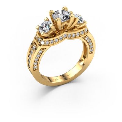 Engagement ring Phileine 585 gold lab grown diamond 1.495 crt