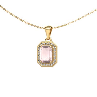 Pendant Dodie 585 gold morganite champagne 8x6 mm
