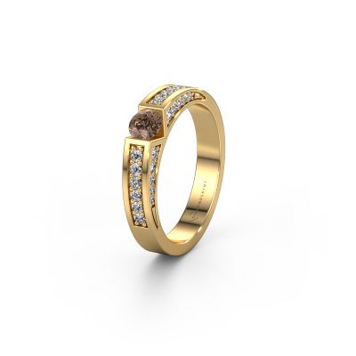 Ehering WH2098L 585 Gold Braun Diamant ±4x3 mm