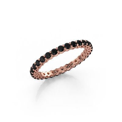 Stackable ring Michelle full 2.0 585 rose gold black diamond 1.116 crt
