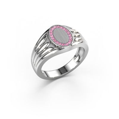 Pinky Ring Marinus 950 Platin Pink Saphir 1.2 mm