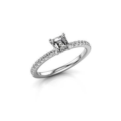 Engagement ring Crystal ASSC 2 585 white gold diamond 0.680 crt