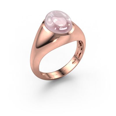 Ring Zaza 585 rose gold morganite champagne 10x8 mm