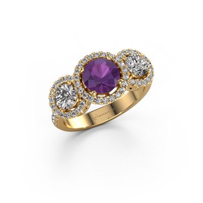 Ring Lacie 585 gold amethyst 6.5 mm