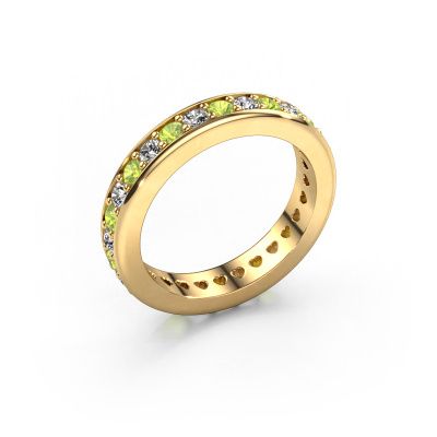 Stackable ring Nienke 585 gold peridot 2.2 mm