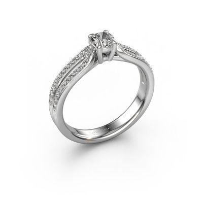 Verlovingsring Antonia cus 2 585 witgoud diamant 0.56 crt