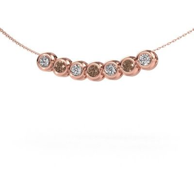 Necklace Kim 7 585 rose gold brown diamond 1.050 crt