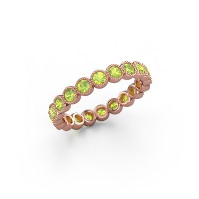 Ring Mariam 0.05 585 rose gold peridot 2.4 mm