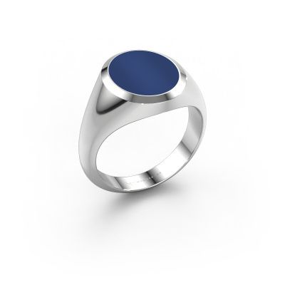 Zegelring Herman 3 950 platina lapis lazuli 13x11 mm