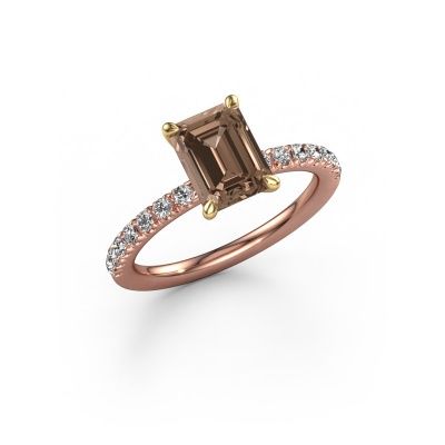 Verlobungsring Crystal EME 2 585 Roségold Braun Diamant 1.75 crt