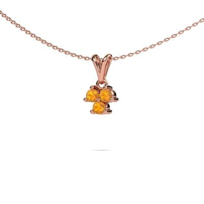 Pendant Shirlee 585 rose gold citrin 3 mm