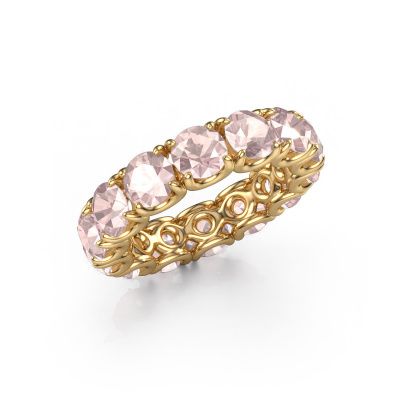 Ring Estee 5.0 585 gold morganite champagne 5 mm