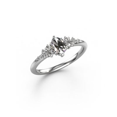 Verlovingsring Royce OVL 585 witgoud diamant 0.40 crt