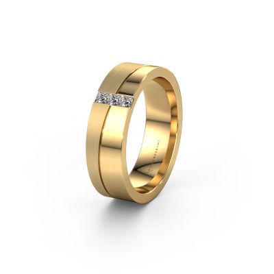 Trauring WH0906L16A 585 Gold Diamant ±6x1.7 mm