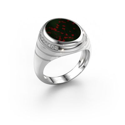 Siegelring Luuk 950 Platin Heliotrop 15x12 mm