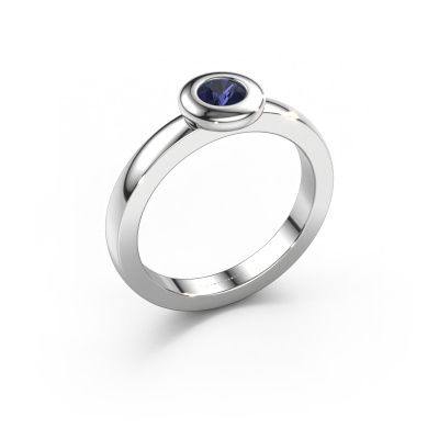 Ring Iris 585 white gold sapphire 4 mm