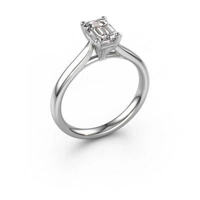 Verlobungsring Mignon eme 1 585 Weißgold Diamant 0.90 crt