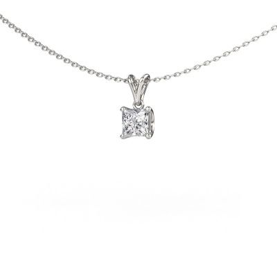 Pendant Sam SQR 585 white gold diamond 0.50 crt