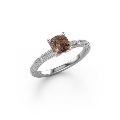 Verlobungsring Elenore cus 950 Platin Braun Diamant 1.00 crt