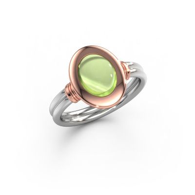 Ring Brittni 585 white gold peridot 7x5 mm