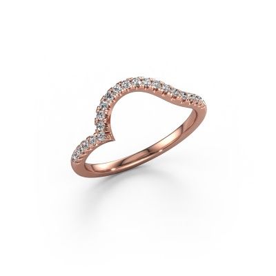 Aanschuifring SR0633-3 585 rosé goud diamant 0.22 crt