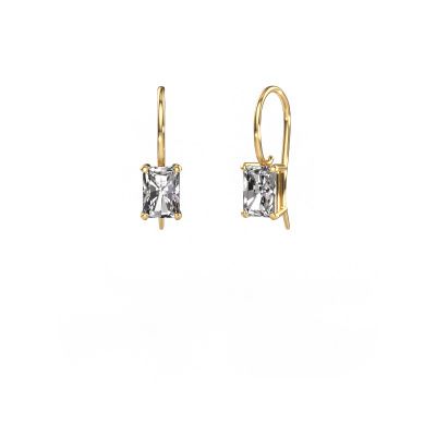 Drop earrings Cleo RAD 585 gold lab grown diamond 2.00 crt