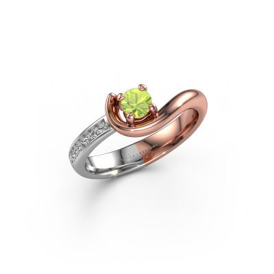 Verlobungsring Ceylin 585 Roségold Peridot 4 mm