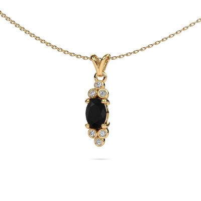 Pendentif Lucy 2 585 or jaune diamant noir 1.14 crt